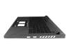 Keyboard incl. topcase DE (german) black/black with backlight original suitable for Asus G634JZ