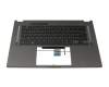 Keyboard incl. topcase DE (german) black/black with backlight original suitable for Asus ROG Flow X16 GV601RW