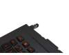 Keyboard incl. topcase DE (german) black/black with backlight original suitable for Asus ROG G751JM