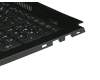 Keyboard incl. topcase DE (german) black/black with backlight original suitable for Asus ROG Strix Hero GL503VD