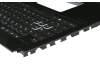 Keyboard incl. topcase DE (german) black/black with backlight original suitable for Asus ROG Strix Hero GL503VD