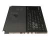 Keyboard incl. topcase DE (german) black/black with backlight original suitable for Asus ROG Zephyrus GX501VI
