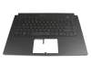 Keyboard incl. topcase DE (german) black/black with backlight original suitable for Asus ROG Zephyrus M GU502GW
