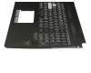 Keyboard incl. topcase DE (german) black/black with backlight original suitable for Asus TUF FX565GM