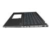 Keyboard incl. topcase DE (german) black/black with backlight original suitable for Asus UP6502ZD