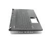 Keyboard incl. topcase DE (german) black/black with backlight original suitable for Exone go Workstation 1535