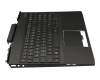 Keyboard incl. topcase DE (german) black/black with backlight original suitable for HP Omen 15-dc0000