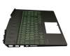 Keyboard incl. topcase DE (german) black/black with backlight original suitable for HP Pavilion Gaming 15-dk2000