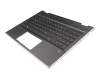 Keyboard incl. topcase DE (german) black/black with backlight original suitable for HP Pavilion x360 14-cd1300