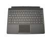 Keyboard incl. topcase DE (german) black/black with backlight original suitable for Lenovo IdeaPad Miix 720-12IKB (80VV)
