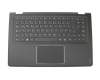 Keyboard incl. topcase DE (german) black/black with backlight original suitable for Lenovo Yoga 3 1470 (80KQ)