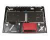 Keyboard incl. topcase DE (german) black/black with backlight original suitable for MSI GE75 8RE/8RF (MS-17E1)