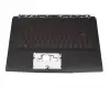 Keyboard incl. topcase DE (german) black/black with backlight original suitable for MSI GF65 Thin 10SD/10SDR/10SCSXR (MS-16W1)