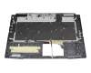 Keyboard incl. topcase DE (german) black/black with backlight original suitable for MSI GF76 11UE/11UEK (MS-17L1)