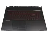 Keyboard incl. topcase DE (german) black/black with backlight original suitable for MSI GL75 Leopard 10SFR/10SDK/10SDR (MS-17E7)