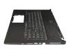 Keyboard incl. topcase DE (german) black/black with backlight original suitable for MSI GS60 6QE (MS-16H7)