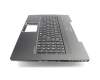 Keyboard incl. topcase DE (german) black/black with backlight original suitable for MSI GS72 Stealth 6QD/6QC (MS-1776)