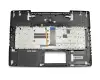 Keyboard incl. topcase DE (german) black/black with backlight original suitable for MSI GS72 Stealth Pro 6QE (MS-1775)