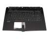 Keyboard incl. topcase DE (german) black/black with backlight original suitable for MSI GS73 Stealth 8RE (MS-17B5)