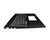Keyboard incl. topcase DE (german) black/black with backlight original suitable for MSI Summit E16 Flip Evo A12MT (MS-1592)