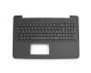 Keyboard incl. topcase DE (german) black/black with honeycomb pattern original suitable for Asus F555LJ