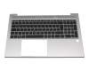 Keyboard incl. topcase DE (german) black/black with mouse-stick suitable for HP 14-cf0000