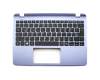 Keyboard incl. topcase DE (german) black/blue original suitable for Acer Aspire E3-112-C4LF
