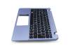 Keyboard incl. topcase DE (german) black/blue original suitable for Acer Aspire E3-112