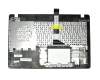 Keyboard incl. topcase DE (german) black/blue original suitable for Asus F552EA
