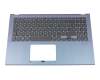 Keyboard incl. topcase DE (german) black/blue original suitable for Asus VivoBook F512DA