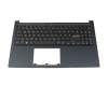 Keyboard incl. topcase DE (german) black/blue original suitable for Asus X1504ZA