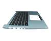 Keyboard incl. topcase DE (german) black/blue with backlight original suitable for Acer Swift 3 (SF314-41)