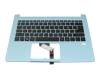 Keyboard incl. topcase DE (german) black/blue with backlight original suitable for Acer Swift 3 (SF314-57)
