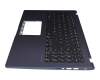 Keyboard incl. topcase DE (german) black/blue with backlight original suitable for Asus VivoBook 15 D509DA