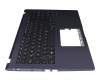 Keyboard incl. topcase DE (german) black/blue with backlight original suitable for Asus VivoBook 15 D509DA