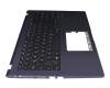 Keyboard incl. topcase DE (german) black/blue with backlight original suitable for Asus VivoBook 15 X509DA