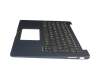 Keyboard incl. topcase DE (german) black/blue with backlight original suitable for Asus ZenBook 14 UX430UQ