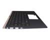 Keyboard incl. topcase DE (german) black/blue with backlight original suitable for Asus ZenBook 14 UX433FA
