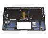 Keyboard incl. topcase DE (german) black/blue with backlight original suitable for Asus ZenBook 14 UX433FAC