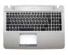 Keyboard incl. topcase DE (german) black/brown original suitable for Asus VivoBook Max X541NA