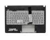 Keyboard incl. topcase DE (german) black/green original suitable for Asus S401A