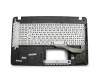 Keyboard incl. topcase DE (german) black/grey ODD mount included original suitable for Asus VivoBook X540LJ