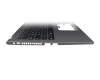 Keyboard incl. topcase DE (german) black/grey original suitable for Asus F515JA