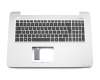 Keyboard incl. topcase DE (german) black/grey original suitable for Asus F756UX
