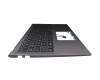 Keyboard incl. topcase DE (german) black/grey original suitable for Asus VivoBook 15 F512FJ