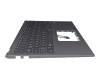 Keyboard incl. topcase DE (german) black/grey original suitable for Asus VivoBook F512DK