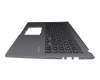 Keyboard incl. topcase DE (german) black/grey original suitable for Asus X515JA