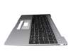 Keyboard incl. topcase DE (german) black/grey original suitable for Emdoor NS15ADR