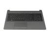 Keyboard incl. topcase DE (german) black/grey original suitable for HP 250 G7