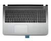 Keyboard incl. topcase DE (german) black/grey original suitable for HP Pavilion 15-ab200